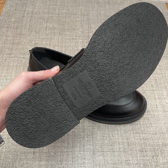 VALENTINO GARAVANI Men's Rockstud Loafers Black 9.5 US / 42.5 EU NEW Business - Picture 10 of 15